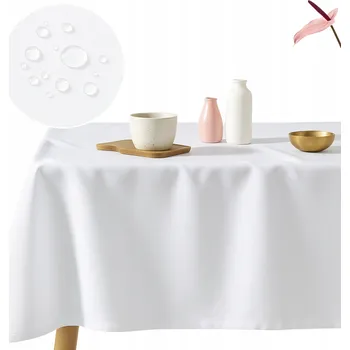 ubrus Ubrus k prvnímu svatému přijímání bílý 140x260 cm, nešpinivý, voděodolný, pro stůl do restaurace, pubu