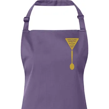 Kuchyňská zástěra Zástěra s laclem Řád zlaté vařečky, Barva Millennieal lilac 341 B&C, Velikost Unisex, Canvas Zástěra s laclem Bezvatriko.cz 1672 - PŘ