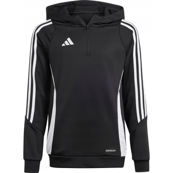 Chlapecká mikina Dětská Mikina adidas s kapucí Tepláková Sportovní Hoodie Tiro 24 vel. 116