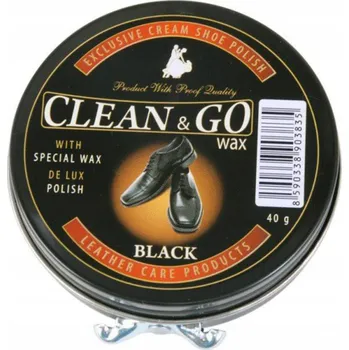 Pracovní obuv Mattes Clean&Go krém na boty černá v plechovce 40 g