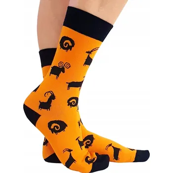 Pánské ponožky Pánské ponožky Marilyn Ponožky , vzor ovce Marilyn oranžové, velikost 41-45