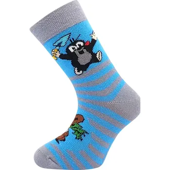 Dámské punčochy Dětské ponožky Krteček - 25-29 / šedá/modrá