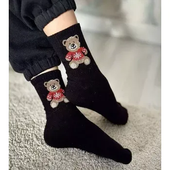 Dámské punčochy Dětské ponožky Teddy M - 32-34 / černá