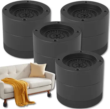 Podložka pod nábytek Camerazar Antivibrační gumové podložky 4 ks. pro pračku, lednici, sušičku