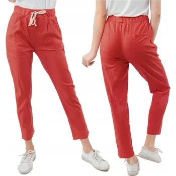 Dámské kalhoty Megitarnow dámské kalhoty rovného střihu dlouhé velikost L/XL