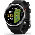 Garmin Approach S44 hliníková luneta Silver, silikonový řemínek Black Hliníková luneta Silver, silikonový řemínek Black