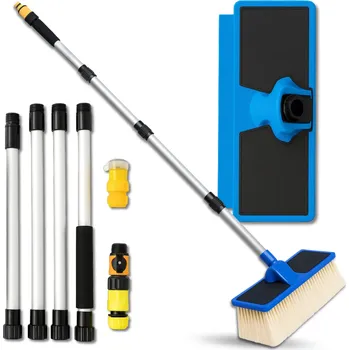 Čistič plastových dílů Camerazar Teleskopický mycí kartáč s hadicovou přípojkou