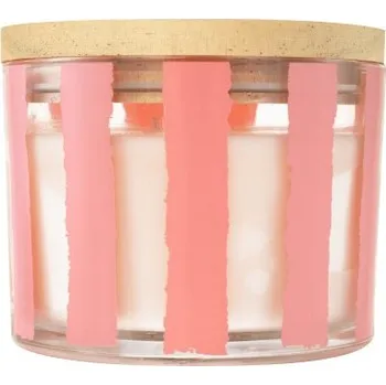 Svíčka Q-Home Vonná svíčka Peprmint Swirl Pink 312 g