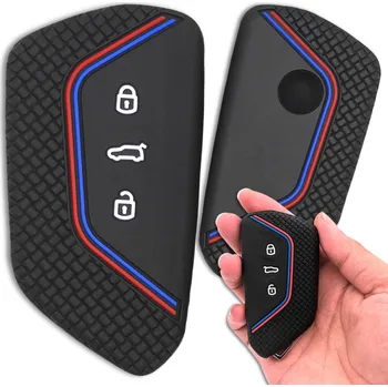 Camerazar Silikonové pouzdro na klíče COVER Volkswagen Passat Golf 8