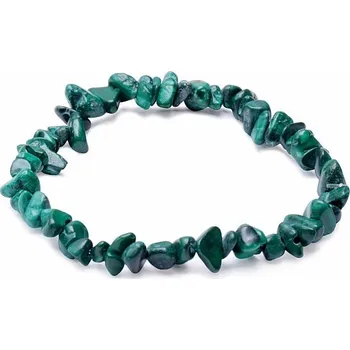 Náramek Malachit náramek sekaný A kvalita obvod cca 18 až 23 cm