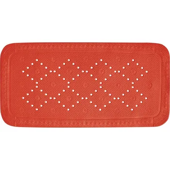 Protiskluzová podložka Spirella protiskluzová podložka do vany ALASKA, červená, PVC, 91 x 36 cm