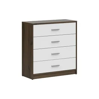 Komoda Brwcz NEPO PLUS KOM4S dub ušlechtilý/bilá / 2BAL /