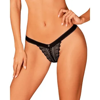 Dámské spodní prádlo Sexy kalhotky Estiqua panties - Obsessive Barva: černá, Velikost: XS/S