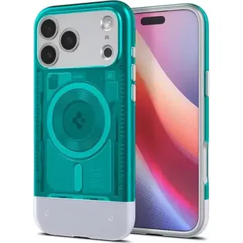 Pouzdro na mobilní telefon Spigen Classic C1 MagSafe zadní kryt pro Apple iPhone 17 Pro modrá (ACS10358)