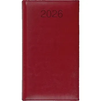 Diář Knižkový kalendář pro podnikatele 2026 A6 CRUX červený