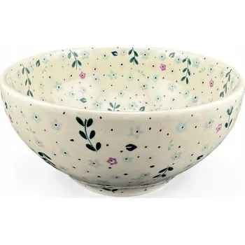 Miska na polévku 600 ml Zelené lístky dek. 225 Ceramika Bolesławiec