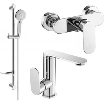 Vodovodní baterie Mexen Milo DF40 sprchový set, chrom - 713054DF40-00 Bateriové soupravy