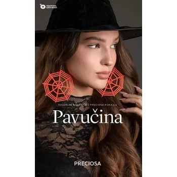 Náušnice KORÁLKOVÁ STAVEBNICE - Náušnice Pavučina (1pár) (KOUZELNÉ NÁUŠNICE Z PRECIOSA ROKAJLU)