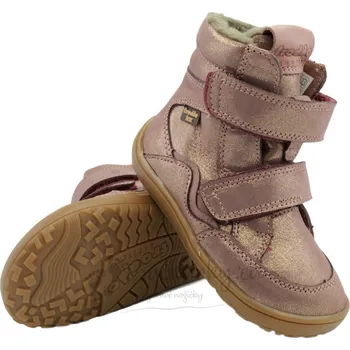 Dívčí zimní obuv Zimní barefoot dětská obuv Froddo G3160246-9 Pink/Gold - vel. 35