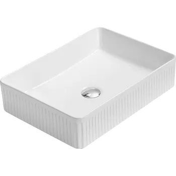 Umyvadlo Mexen Grovo umyvadlo na desku rýhované 51 x 37 cm, bílá - 22305100 Koupelnové umyvadla