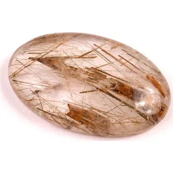 Přírodní kámen Kabošon Zelený Rutil č.6568 (32x20x8mm)