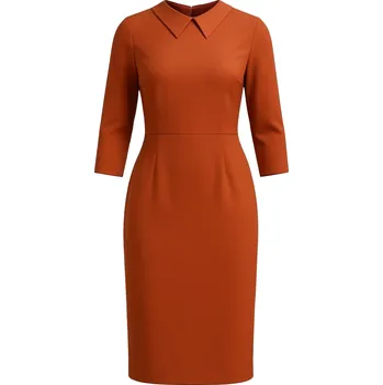 Dámské šaty Zocha Dámské pouzdrové šaty Z073 Z073_rust S