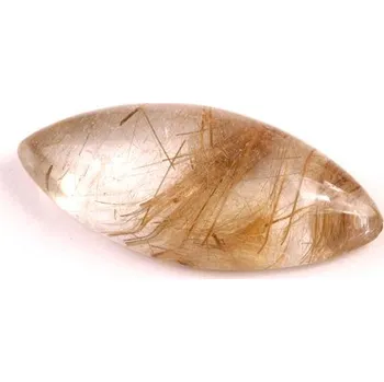 Přírodní kámen Kabošon Zelený Rutil č.6585 (29x12x8mm)