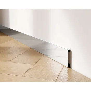 soklová lišta Lišta Szklane Mozaiki nerezová ocel 12 x 60, délka 270 cm, stříbrná