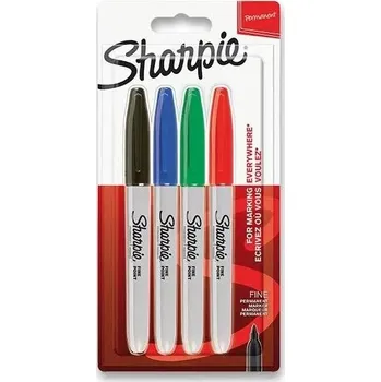 Fixy černý popisovač permanentní popisovač dekorativní popisovač Sharpe kancelářské fixy sada 4 ks popisovače ks