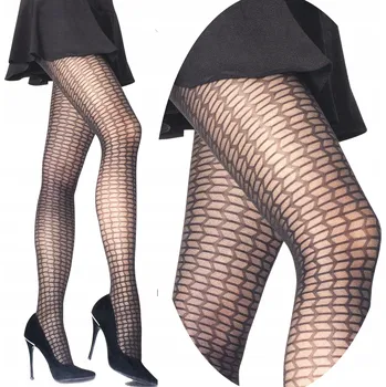 Dámské punčochy Vzorované Punčocháče Veradea 40den černé Nero velikost 2