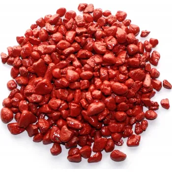 Dekorace do akvária STELIVO do akvária ČERVENÝ ŠTĚRK substrát do koule 2-6mm 900g