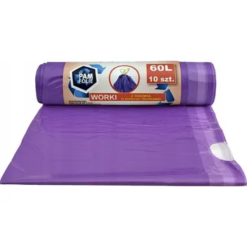 Pytle na odpadky Pytle na odpadky s vonnou páskou 60L 10 Ks jahoda Pam-Folie