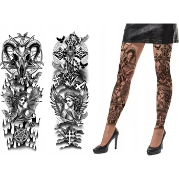 Dámské punčochy Tetované Punčocháče pro halloweenský kostým Svatoondřejská Noc