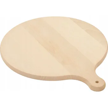 Kuchyňské prkénko Dřevěné prkénko KULATÉ S RUKOJETÍ 35cm na krájení BUK