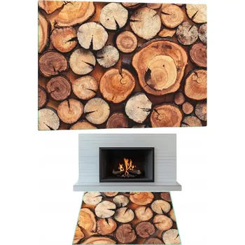 Obraz SKLO POD KAMNA TVRZENÉ SKLO PODLOŽKA ROZMĚR 70x52cm GRAFIKA DŘEVO