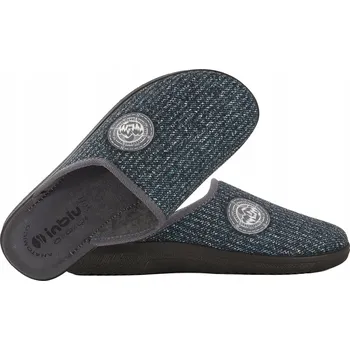 Pánské pantofle INBLU SUPER MĚKKÉ POHODLNÉ PAPUČE ŠEDÉ DG16 VEL. 44