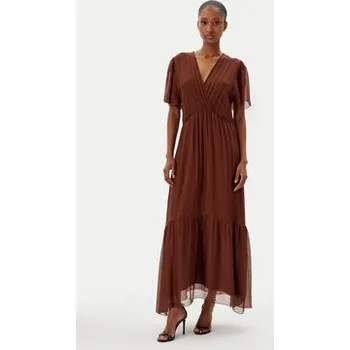 Dámské oblečení Haveone Letní šaty AFF-N006 Hnědá Loose Fit L