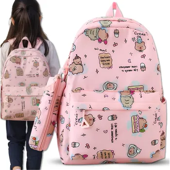 Školní batoh Camerazar Dětský školní batoh pro školní děti dívčí penál Kapybara