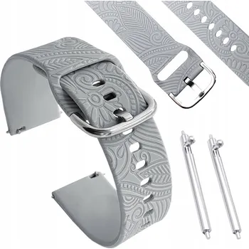 Řemínek na hodinky Řemínek ChronSmarta pro Samsung 20mm šedý