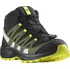 Dětská treková obuv Salomon XA Pro 3D V8 L47289400 Black Deep/Lichen Green/Safety Yellow 35