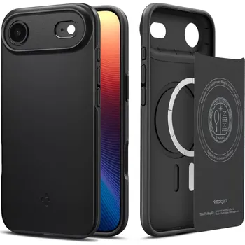 Náhradní kryt pro mobilní telefon Kryt Spigen Thin Fit Mag s MagSafe iPhone 17 Air Black