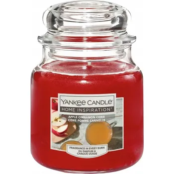 Svíčka Parafínová vonná svíčka APPLE CINNAMON CIDER (Jablečný skořicový cider) Yankee Candle 1 ks