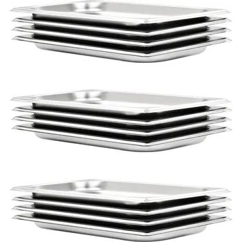 Noční stolek vidaXL Gastronádoby 12 ks GN 1/3 20 mm nerezová ocel [50892]