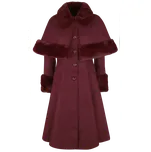 Kabáty Gotika z Hell Bunny - Kabát Capulet - Ženy - červená