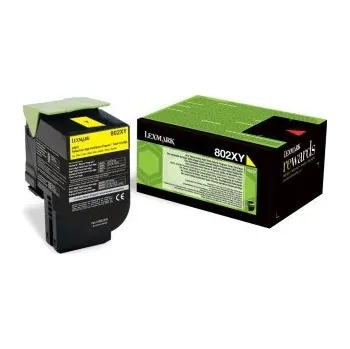 Počítač Toner Lexmark 80C2XY0, žlutý (yellow), 4000str., return, extra high capacity, Lexmark CX510de, CX510dhe, CX510dthe