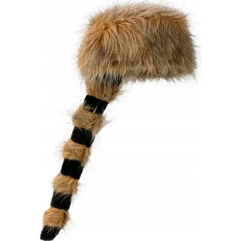 Karnevalový doplněk Mývalí čepice s ohonem Lovec