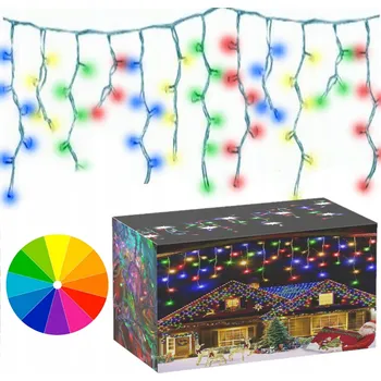 Vánoce Světelný závěs POWERON rampouchy 101 - 200 LED