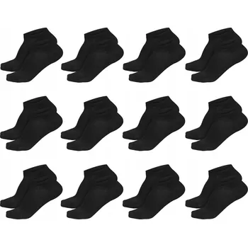 Pánské ponožky Pánské Kotníkové Ponožky Ponožky 12 párů černé 39-42