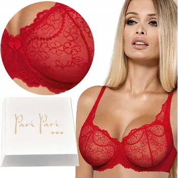 Podprsenka Paripari podprsenka měkká červená velikost 75H