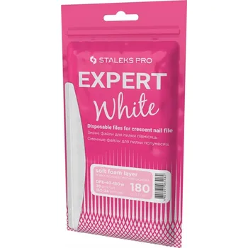 STALEKS Vyměnitelné brusné papíry na měkké podložce pro pilník Půlměsíc, zrnitost #180, 30 ks